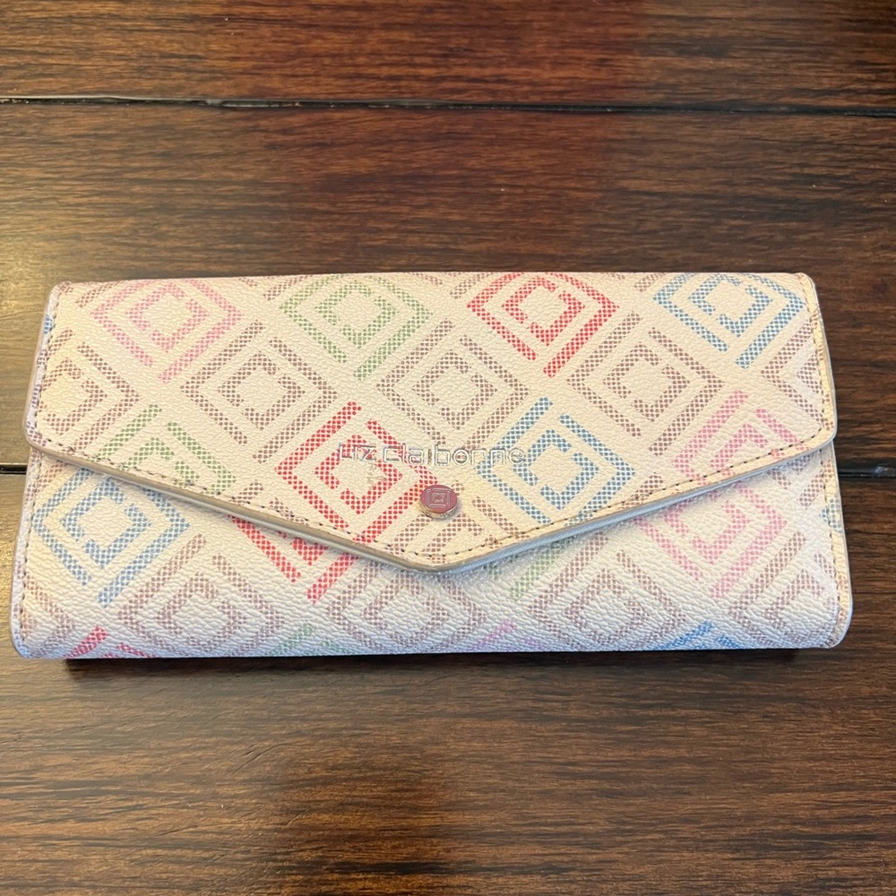 Liz Claiborne multicolored wallet.